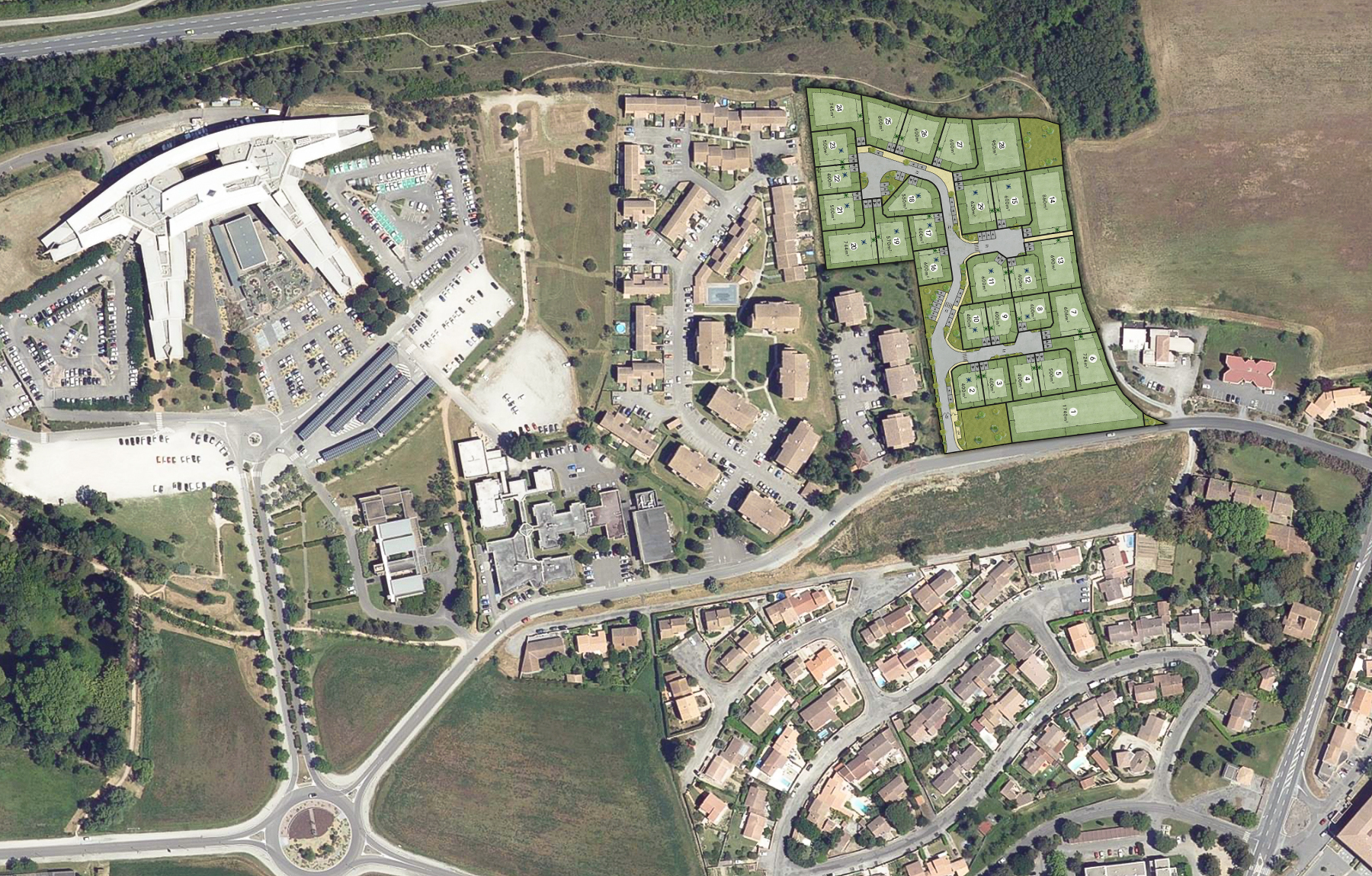 Domaine du soleil vue du dessus