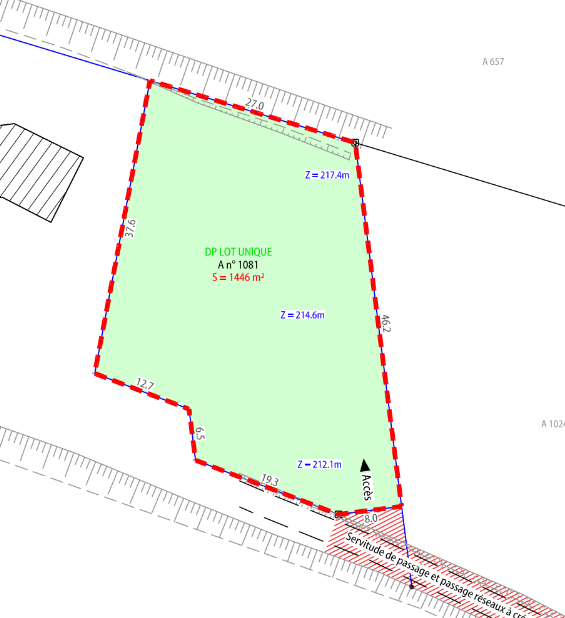 terrain à bâtir Gaja et Villedieu