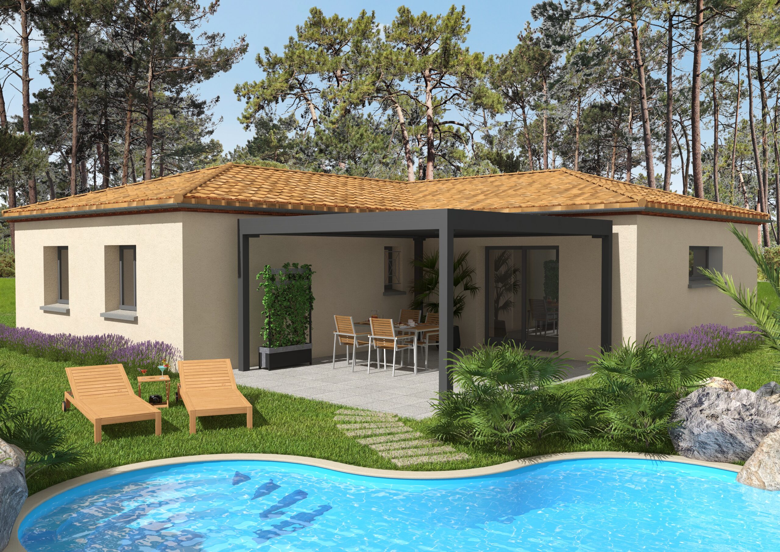 Maisons Marcou - Projet de construction sur-mesure Moussan