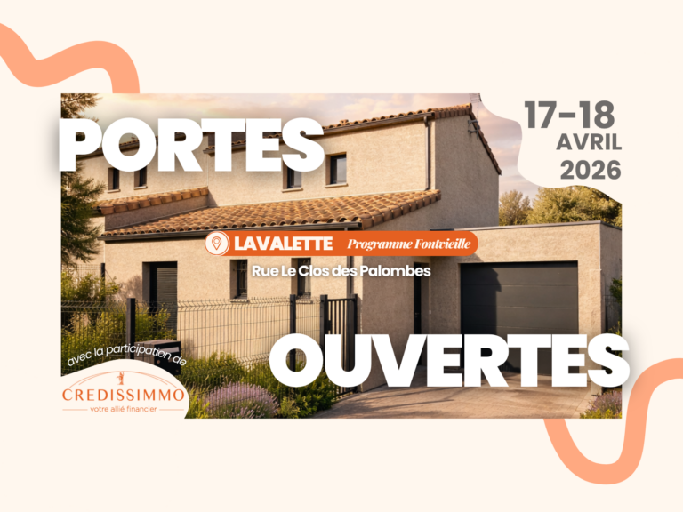 Portes ouvertes Lavalette (17-18 avril) Villas neuves dès 217000€ Fontvieille
