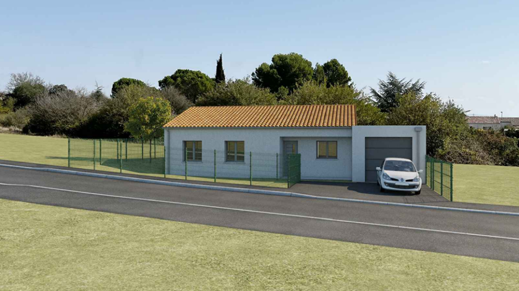 Villa n°02, dernier lot du programme Les Lauriers à Villegailhenc