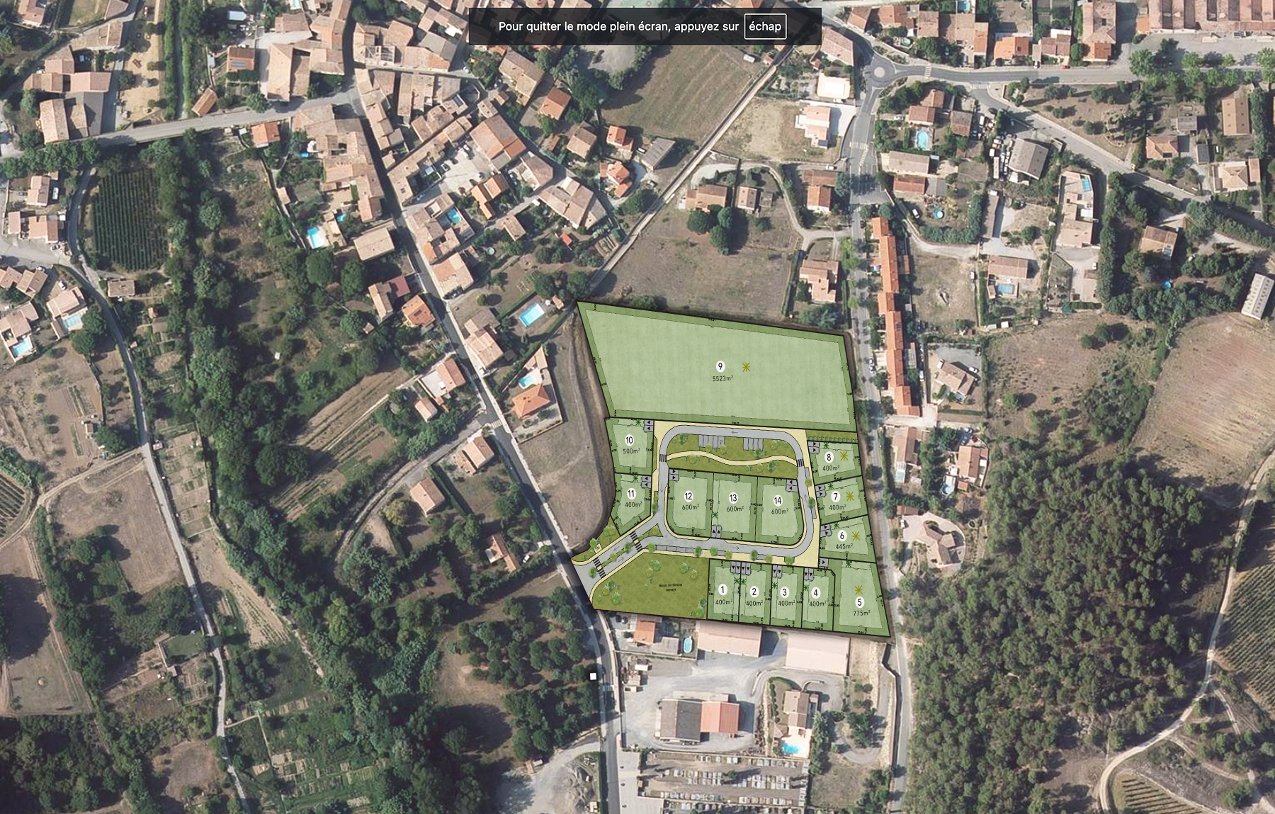 terrain à bâtir Villeneuve-Minervois Maisons Marcou