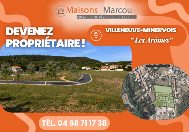 Villeneuve-Minervois lotissement _Arôme_ - Terrains Marcou
