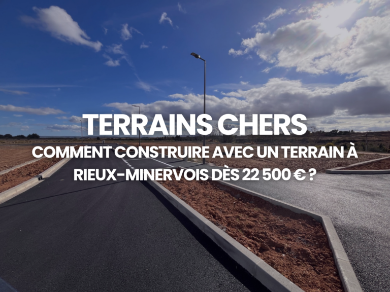 Terrain à Rieux-Minervois dès 22 500 € – Maisons Marcou
