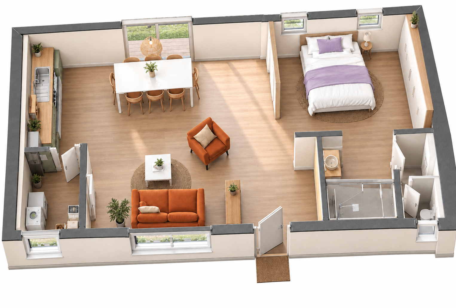 Plan Loft Maisons Marcou